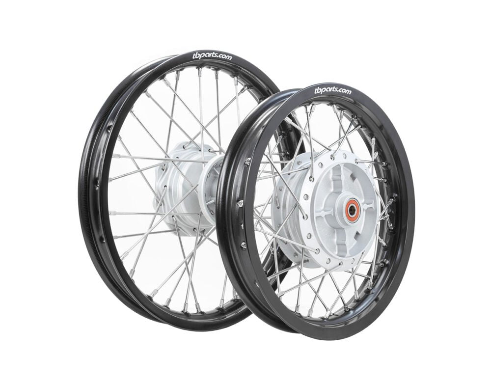 TB Wheel Assembly Set, HD Aluminum Rims, HD spokes - All KLX110